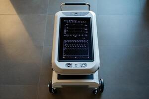 A medical device on a trolley photo