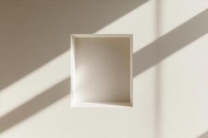 Minimalist Recessed Shelf Wall Sunlight Design photo