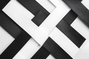 Abstract Black and White Geometric Pattern Design photo