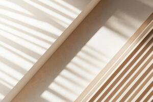 Abstract Beige Surfaces with Light and Shadow Patterns photo