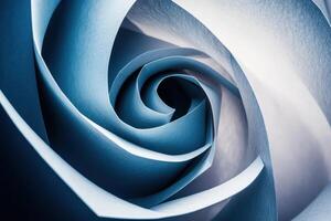 Abstract Blue Paper Swirls Create a Stunning Visual photo