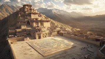 The ancient city of tibet photo