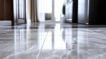 A marble floor with a white tile floor photo