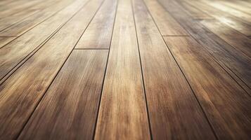 Wood flooring in a room with sunlight photo