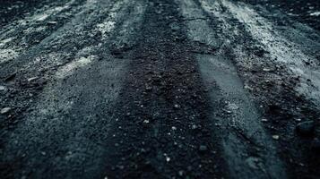 Dark Gravel Road Surface Texture Detail photo