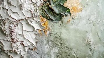 Abstract Textured Wall With Peeling Paint And Cracks photo