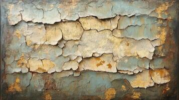 Abstract Cracked Paint Texture Artwork photo