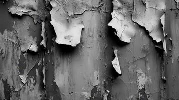 Peeling Paint Reveals Aged Weathered Surface Texture photo