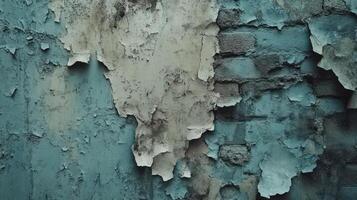 A close up of a wall with peeling paint photo