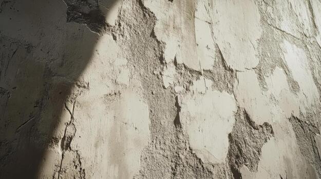 Textured Wall Surface Showing Light and Shadow photo