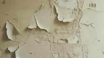 Peeling paint on a wall with peeling paint photo