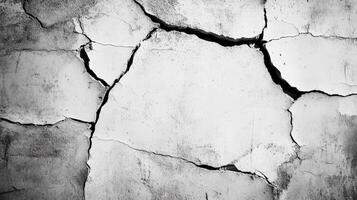 Cracked Concrete Wall Surface Texture Image photo