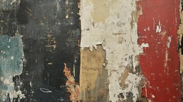 Abstract Peeling Paint Texture on Weathered Surface photo