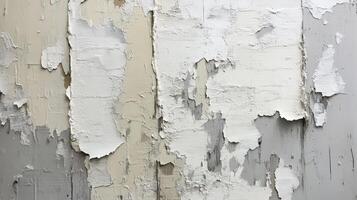A white wall with peeling paint and peeling paint photo