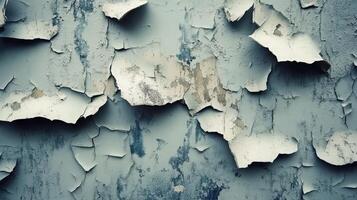A close up of a peeling paint wall photo