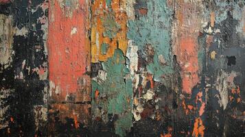 Abstract Peeling Paint Wooden Surface Texture photo