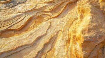 Golden Sandstone Rock Formation Texture Abstract photo