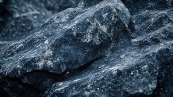 Dark Grey Rock Surface Texture Close Up photo