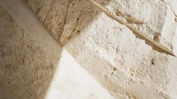 Light and Shadow on an Old Stone Wall photo