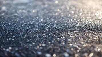 Sparkling Ice Crystals Glisten On Frozen Ground photo