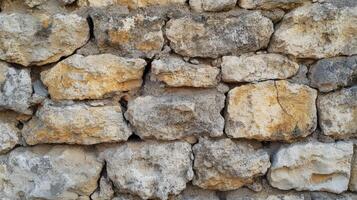 Aged Stone Wall Rustic Texture Background photo