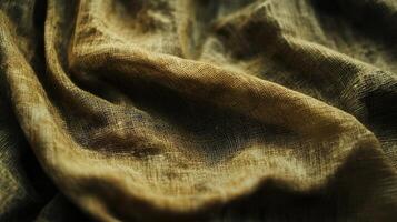 Textured Beige Fabric Draped in Soft Waves photo