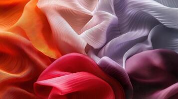 A close up of a colorful fabric photo