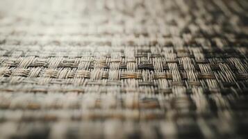 Woven texture detailed close up view of intricate pattern photo