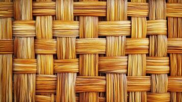 Woven Texture Brown And Beige Intertwined Strips photo