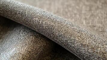 Brown Textured Fabric Close Up Detailed View photo