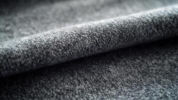 Grey Fabric Texture Close Up Detail photo