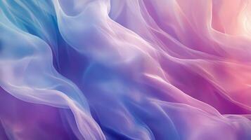 Abstract Pastel Fabric Draped in Soft Waves photo