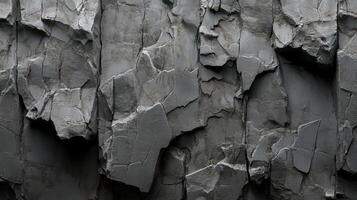 Dark Grey Rock Face Texture Image photo