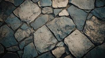 Irregular Stone Pavement Gray And Brown Tones photo
