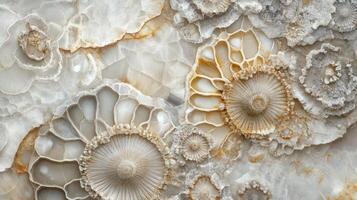 Intricate Beige and White Stone Formation Pattern photo