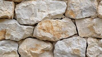 Irregularly Shaped Stones Form A Rough Wall Texture photo