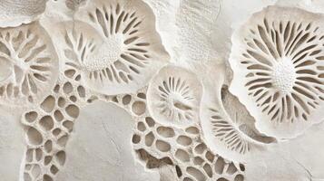 Intricate Carved Stone Wall Panel Design photo