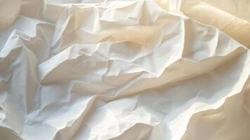 White Fabric Draped in Soft Gentle Folds photo