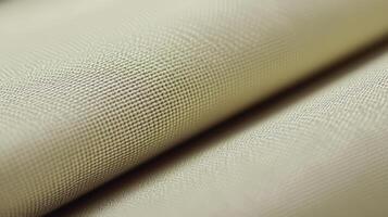 Close up view of beige fabric texture photo