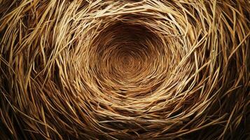 Abstract swirling pattern of dried grasses photo