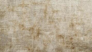 Textured Beige Fabric Background Showing Weave photo