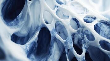 Abstract Blue and White Organic Structure photo