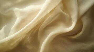 Draped Beige Fabric Showing Texture and Light photo