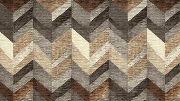 Abstract Geometric Chevron Pattern Textile Design photo