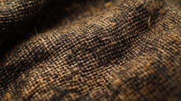 Brown Textured Fabric Close Up Shot photo