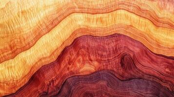Abstract Wood Grain Showing Varied Hues Of Red And Yellow photo