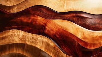 Abstract Wavy Wooden Texture Background Design photo