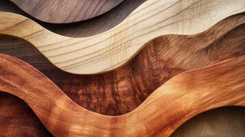 Abstract Wood Grain Wave Pattern Design photo