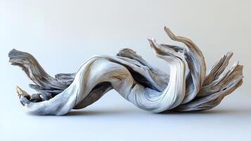 Abstract Twisted Driftwood Sculpture Natural Art photo