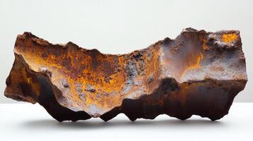 Rusted Metal Fragment Abstract Sculpture Artwork photo